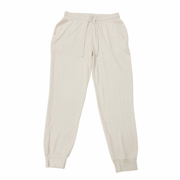 Quince Brushed Lounge Joggers Womens Medium Oatmeal Knit Cozy Comfy Loungewear - Picture 1 of 13